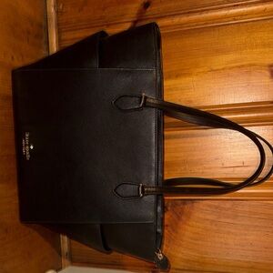kate spade Black Saffiano Leather Laptop Tote